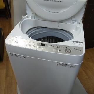 J207 ★6ヶ月保証★6K洗濯機★SHARP  ES-GE6B-W  2018年製  