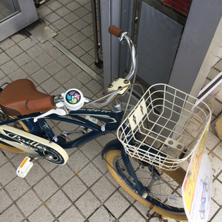 9/27【✨中古車✨】 18インチ キッズ用自転車 子供用自転車 ビーチクルーザー ブルー✨✨の画像