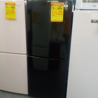 G:983977 冷凍冷蔵庫 148L 黒 2021年 ハイアール