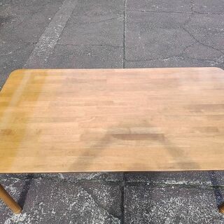 カリモク ブナ材 木製ダイニングテーブル『美品中古』 【リサイクル