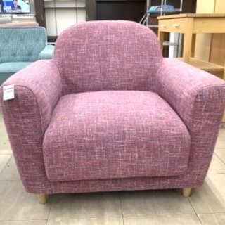 1人掛けソファー　Franc franc パープル　布　ヌボラ