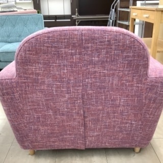 1人掛けソファー　Franc franc パープル　布　ヌボラの画像