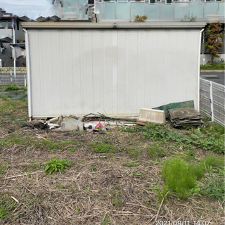 【お取引完了しました】大型スチール製物置き差し上げます‼️ の画像