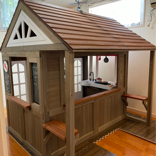 【引取先決定済】コストコ　ウッドハウス　遊具　おもちゃ　子供の画像