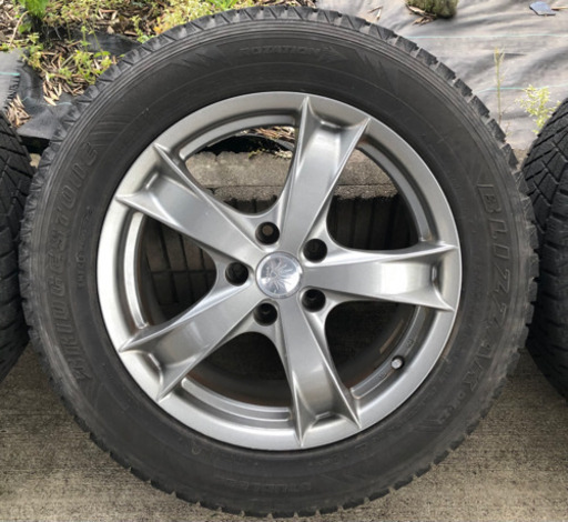 値下げ❗️17インチ ホイール 溝ありスタッドレス付き 4本 ドリフト