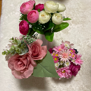 造花と花瓶