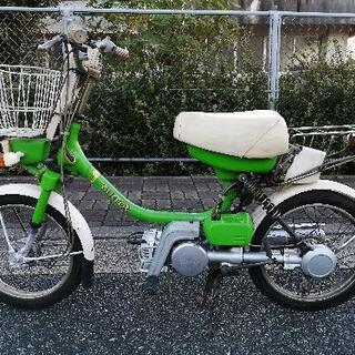 最後　早急引取　場所整理　値下げしてます　YAMAHA　carrot  50cc 2スト　走行確認済　バッテリー新品　耐熱防錆加工　未確認格安　原付バイク　スクーターの画像