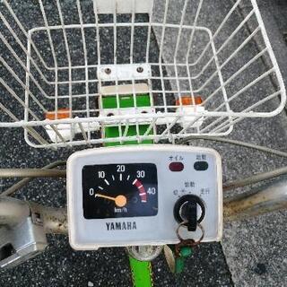 最後　早急引取　場所整理　値下げしてます　YAMAHA　carrot  50cc 2スト　走行確認済　バッテリー新品　耐熱防錆加工　未確認格安　原付バイク　スクーターの画像