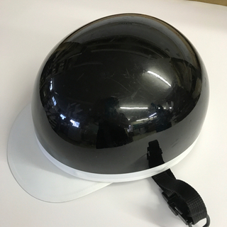 半キャップ　黒　中古