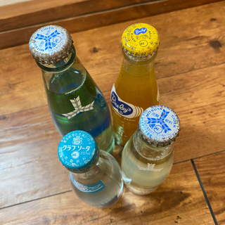 当時物☆コカコーラ / 三ツ矢サイダー ケース 箱 瓶 王冠 ヴィンテージ ビンテージ  非売品 バヤリースの画像