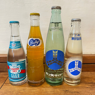 当時物☆コカコーラ / 三ツ矢サイダー ケース 箱 瓶 王冠 ヴィンテージ ビンテージ  非売品 バヤリースの画像