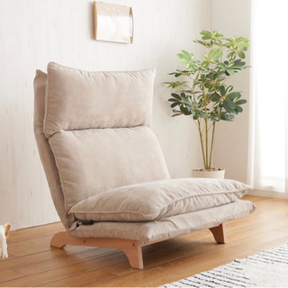 【1人掛け リクライニングソファ】美品♢ベージュ