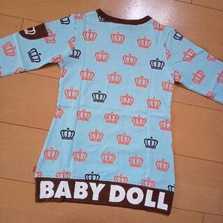 新品王冠総柄ワンピース110ベビードールBABYDOLLベビド

の画像