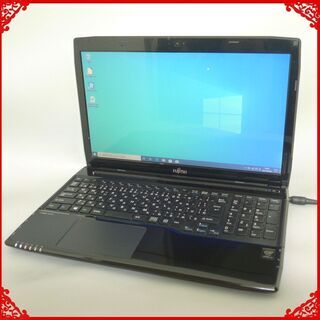 新品爆速SSD ノートパソコン 中古良品 15型 FUJITSU 富士通 AH45/S 第4世代 i3 8GB Blu-ray 無線 Bluetooth カメラ Windows10 Office
