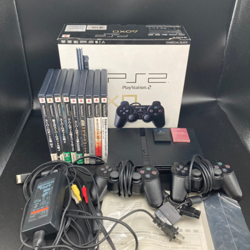 ★すぐに遊べる★PS2薄型本体＆メモリーカード（おまけソフト付）★