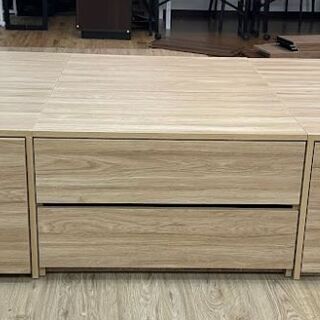 🌈Sシングルシングルベッド【ナチュラル色】ベッド シングル 収納...