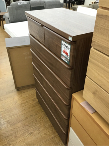 KI-175【ご来店頂ける方限定】新入荷　アウトレット　ハイチェスト　ブラウン　800
