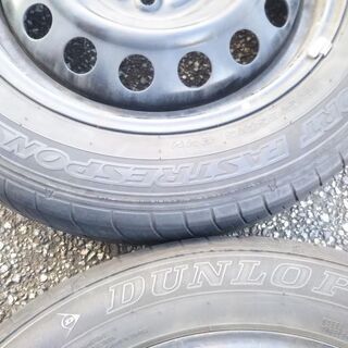 夏2本 トヨタ 15インチ【富山】アクア ヴィッツ ポルテ カローラ フィールダー アクシオ 夏 ダンロップ 175/65R15 SPスポーツ FASTRESPONSE スチールの画像