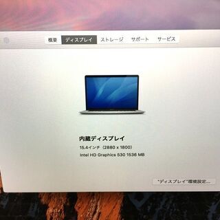 【MacBook Pro】【15.4インチ】【256GB フラッシュストレージ】（管理番号：2400011075925）の画像