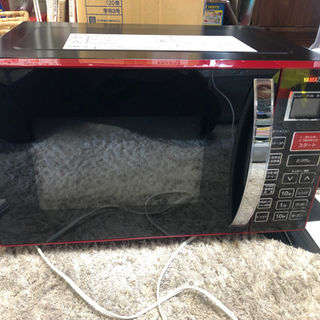 【リサイクルサービス八光　田上店　安心の3か月保証　配達・設置OK】ヤマゼン　MOR-Y165　オーブンレンジ　レッド
