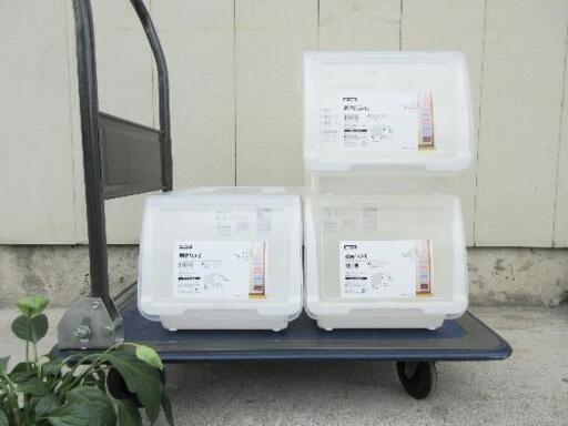 川口市まで取りに来て頂ける方募集中です(o^O^o)！ニトリ☆プラスチック収納ケース☆3個セット(^-^)