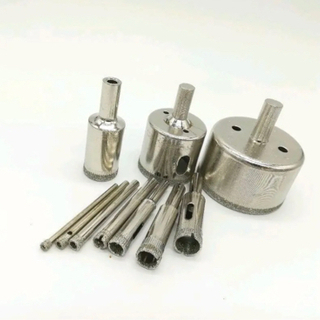 ホールソー 10個 穴あけ ツールセット 工具 加工 タイル ガラス DIY 新品の画像