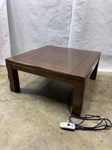 極美品 定価55000円 高級木製家具調 こたつ 正方形 90×90㎝ 木製 AKM-90TL メトロ電気 暖房器具 テーブル 和家具 H