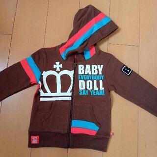 新品アシメパーカー110茶ベビドBABYDOLLベビードール


