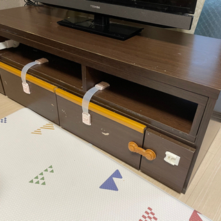中古　テレビ台　L字にも成ります