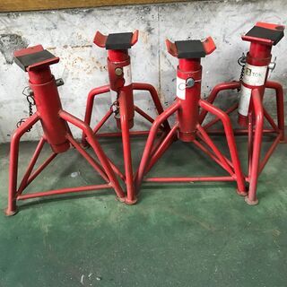 自動車の足回り整備に！ 3ｔリジットラック・ジャッキスタンド・う...