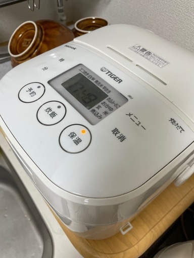 【引取期間11/10-11/14】TIGERタイガー炊飯器　2019年製購入