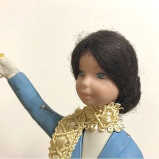 希少？ 1964年 ディズニー ゼンマイ 女の子 女性 人形 フィギュア 水色コート 詳細不明 欠品あり ヴィンテージ ☆ 札幌市 白石区 東札幌 ☆ アウトレットモノハウスの画像