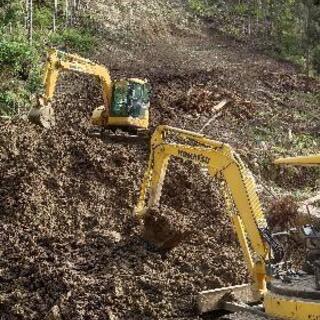 真庭市　津山市　日給12000円　日払い可　建設　作業員　現場直行直帰の画像