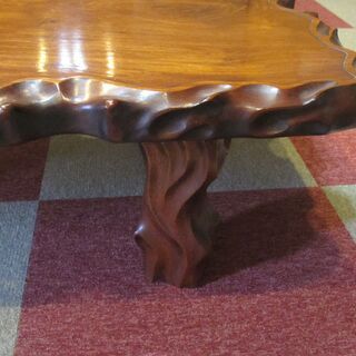 値下 天然木 材質不明 1枚板の座卓