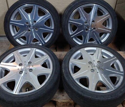 タイヤ販売☆LEGZAS☆軽サイズ15インチタイヤアルミセット☆15ｘ5J+45☆5穴PCD100！4本セット☆格安☆組み換え可能☆