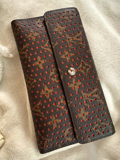 訳あり！ LOUIS VUITTON ルイ・ヴィトン 長財布 透かしオレンジ