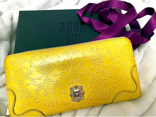ANNA SUI アナスイ 黄色 イエロー ゴールド 長財布