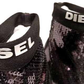 DIESEL未使用新品レディーススパンコールショートブーツの画像