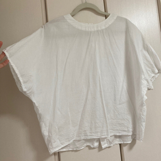 【最終値下げ】無印良品　ホワイトのゆったりブラウス