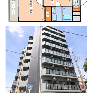 岸里玉出。初期費用無料。家具家電付き！