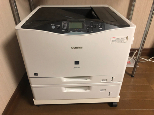 キャノン　超高速高品質プリンター　 LBP841C 2トレーラ 可動台車付き