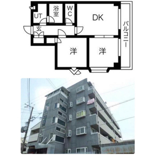 長居。初期費用無料。2DK。ペット相談。
