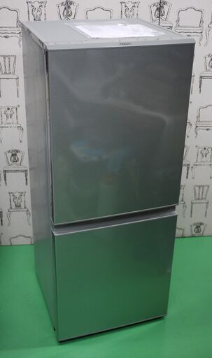 美品 19年製 アクア 2ドア 冷蔵庫 AQR-13H-S ブラッシュシルバー 右開き 126L 大容量冷凍室 低温フリーケース