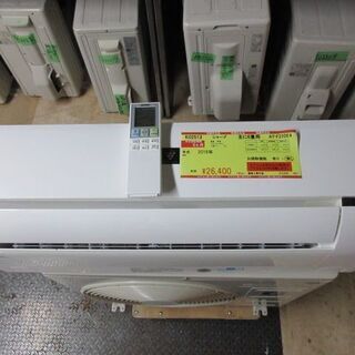 K02513　シャープ　中古エアコン　主に6畳用　冷2.2kw ／ 暖2.5kw