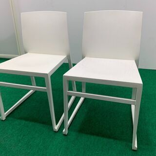 中古　木製チェア　ホワイト　龍ヶ崎倉庫