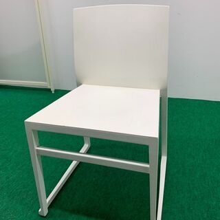 中古　木製チェア　ホワイト　龍ヶ崎倉庫の画像