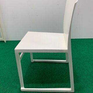 中古　木製チェア　ホワイト　龍ヶ崎倉庫の画像
