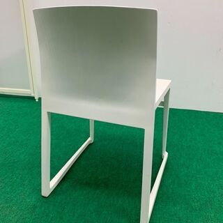 中古　木製チェア　ホワイト　龍ヶ崎倉庫の画像