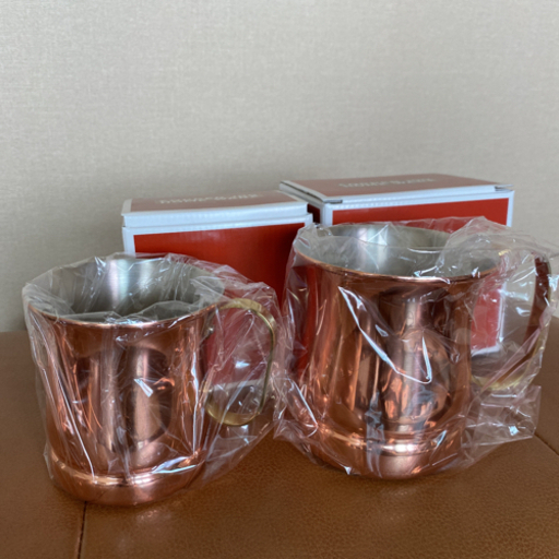新品　銅マグカップ　ペア