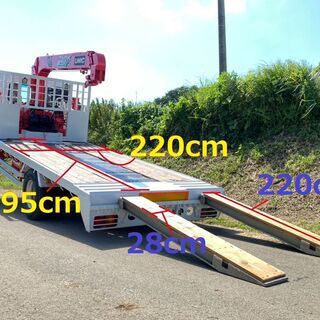 【T-0038】三菱 FK618J ふそうファイター ハイジャッキ セルフローダー 2,000kg ローダー 3段フックインクレーンユニック 車検付き 茨城県の画像